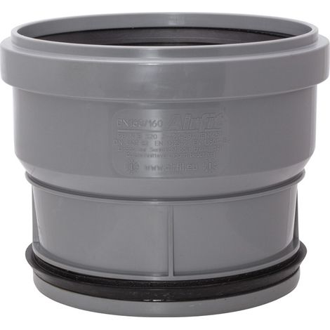 Raccord PE à emboîtement DN160x160 concentrique – Polypropylène pour tuyaux HT et KG – Résistant aux hautes températures – Airfit (1/2)