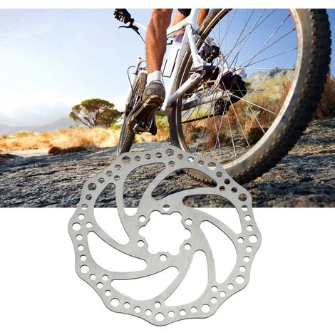 Disque de frein à vélo 160mm en acier inoxydable pour VTT, rotor de frein à disque durable. (1/5)