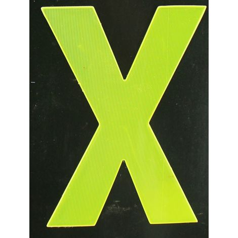 Conacord Reflektierender Klebebuchstabe X gelb X Klebebuchstaben & Zahlen (1/2)
