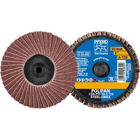 PFERD COMBIDISC Korund Mini-POLIFAN CDR Ø 50mm A120 für universelle Anwendungen