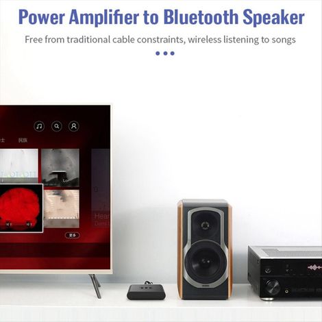 Ricevitore audio Bluetooth 5.2, ingresso ausiliario da 3,5 mm, adattatore wireless per musica stereo
