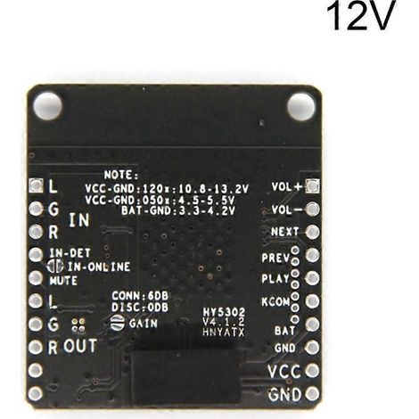 Carte réceptrice audio QCC3031 APTXHD pour carte d'amplificateur audio - Alimentation DC5V 12V-DC 12V (1/4)