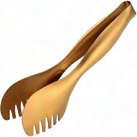 Grillbuffetzange für Brot und Steak, goldene Tischaccessoires für das Familienessen, Servierzange (1/4)