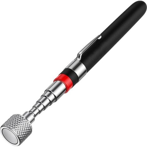 Aimant télescopique, 15 lb/6,8 kg, tige rétractable 18-78 cm, poignée antidérapante avec clip de poche, cadeau d'anniversaire pour homme (1/5)