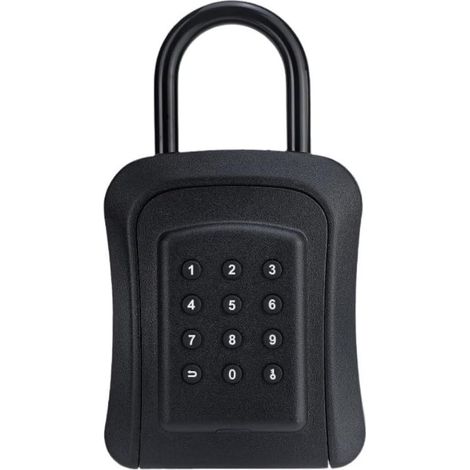 Boite a Clef, Boite a Clefs Securisee Exterieur,Boite à Clé, Matériau Métallique, Déverrouillage par APP/Code Numérique, Boîte à clés Murale Adaptée à la Maison, Au Garage, au Bureau, à l'école (1/5)