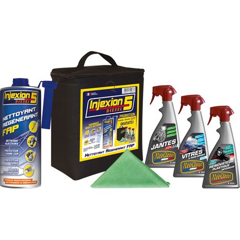 Kit nettoyant régénérant FAP avec produits et sacoche NEOCLEAN - Ce produit de marque INJEXION 5 est neuf. (1/2)