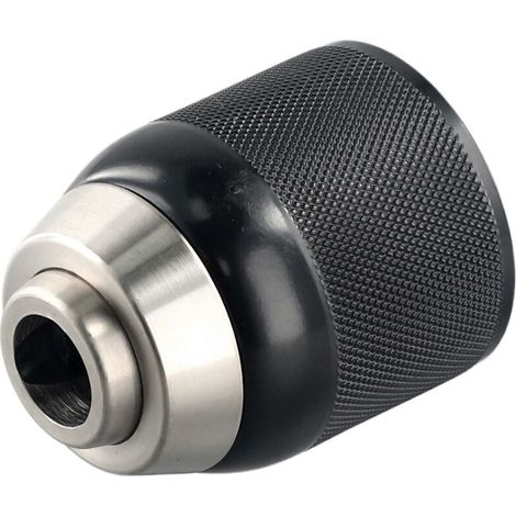 Mandrin sans clé DCD797 DCD792 DCD790 DC988K N442696 Mandrin de perceuse électrique Mandrin sans clé autobloquant Pièces de rechange neuves et durables de qualité (noir) (1/4)