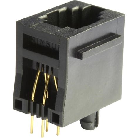 Prise encastrée modulaire ECON CONNECT 4P4C verticale, non blindée (1/2)