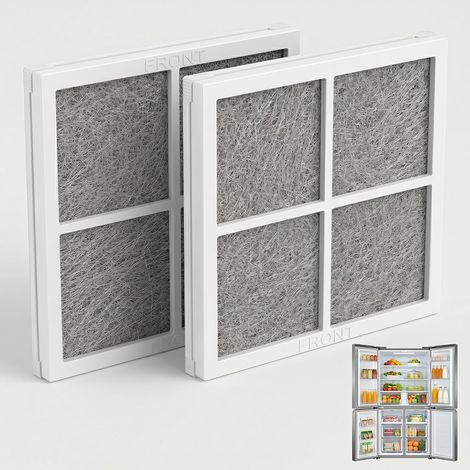 Filtro aria in 2 pezzi per frigorifero LG Pure n Fresh Filter  Filtro aria fresca  per purificatore d'aria per frigorifero LG LT120F LFX31925SW LFX31925SB per frigorifero ad alta efficienza antiodore (1/5)