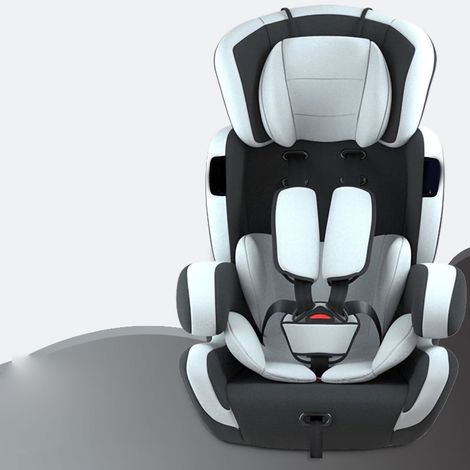 Siège auto évolutif tout-en-un Stable Sécurisé Universel pour Bébés Enfants Noir Gris (1/5)