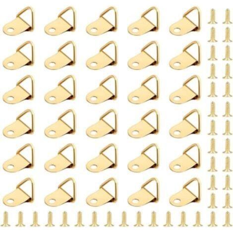 50 Pieces Frame Hook, Picture Clip, Photo Triangular Frame Rings, Support (1/5)