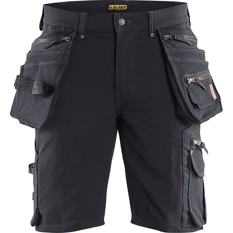 Short de travail X1900 artisan stretch 4D 1988 - Gris foncé/Noir 4XL - FR(58) - SE(C64) - Standards
