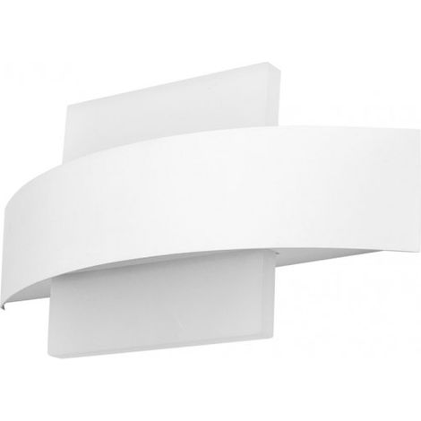 FAB 171162201 Aplique Barredor De Pared Cuad.8w 4000k Arco Blanco 630 Lm Ip20 13x24x5 Cm