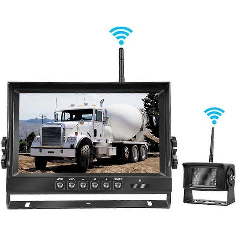 9-Zoll-AHD-Digital-Wireless-Backup-DVR-Dashcam-Aufnahmekamera-AHD-Monitor-Kit für LKW, Anhänger, Busse, Pickups und Anhänger (1/5)