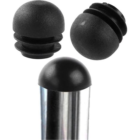 Embouts en caoutchouc pour pieds de chaise, sol PP noir 8 pièces (1/5)