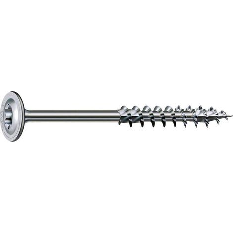 Tornillo para madera spax Wirox plateado 80 mm diámetro 8 mm