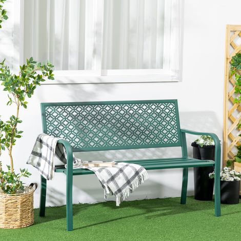 seduta sedia 127x63x83 da giardino acciaio verde HAVRYA (1/5)