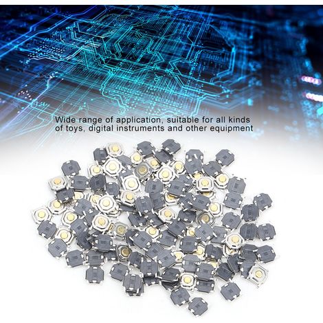 100 interrupteurs à bouton-poussoir tactiles instantanés de haute qualité (SMD 441,5 mm) (1/5)