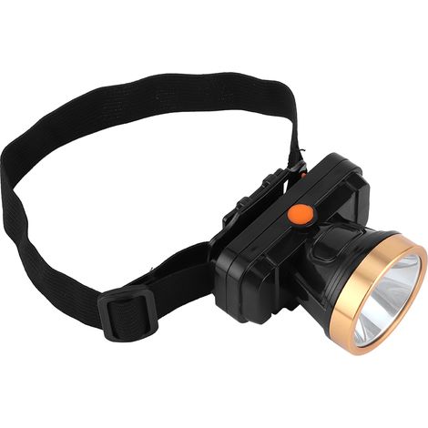 Lampe frontale LED, rechargeable à trois niveaux, éclairage longue portée, lampe pour la pêche nocturne, lampe frontale/lampe torche. (1/5)