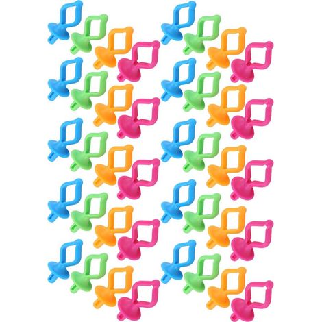Clip de fixation de bobine en Silicone, 40 pièces, bobine anti-chute en forme de mamelon, broderie de couture. (1/5)