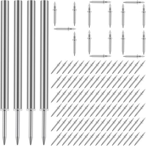Lot de 400 clous de plinthes à double tête + 4 outils de douille (1/5)