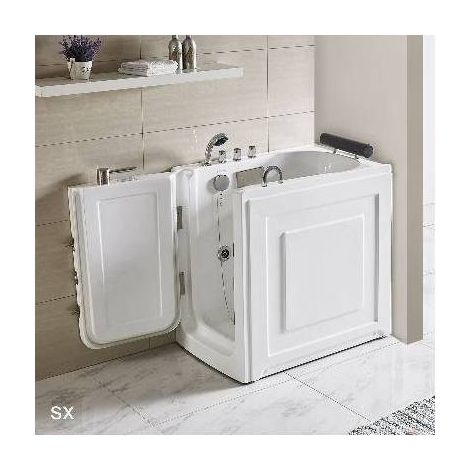 BAIGNOIRE POUR PERSONNES ÂGÉES MODÈLE AZZURRA Dimensions : version gauche