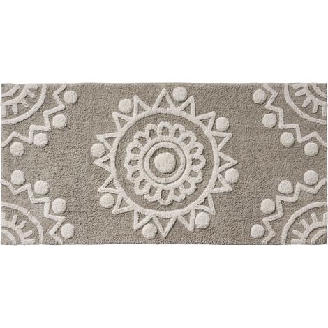 Tapis de bain déco à motif embossés 60x120cm