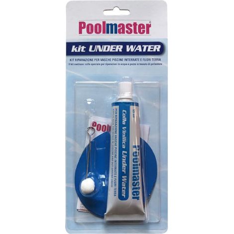 New Plast TP003 Kit Riparazione Piscina Sott'Acqua Pezze Poliestere e Colla Speciale Interrate e Fuori Terra (1/3)