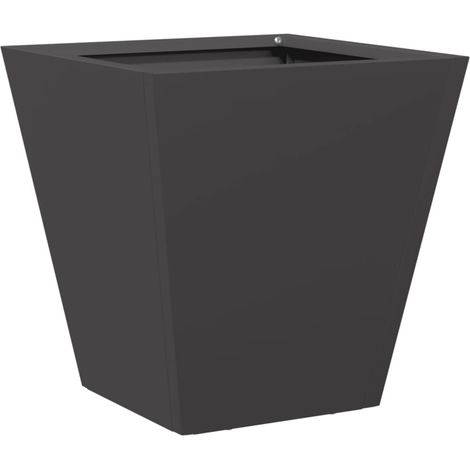 Maison Exclusive - Pflanzkübel Schwarz 30x30x30 Stahl