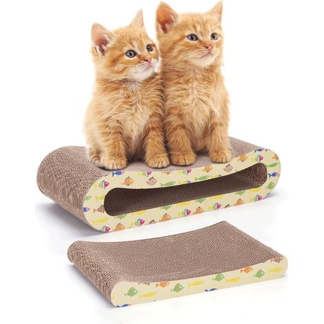 Arbre à Chat 2 en 1, Design résistant, Surface sisale, idéal pour aiguiser Les Griffes et prévenir Les dommages aux Meubles. (1/5)