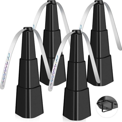 Lot de 4 éventails anti-mouches pour tables Répulsif contre les mouches pour intérieur et extérieur Portable et automatique pour pique-nique, restaurant, fête, maison (1/5)