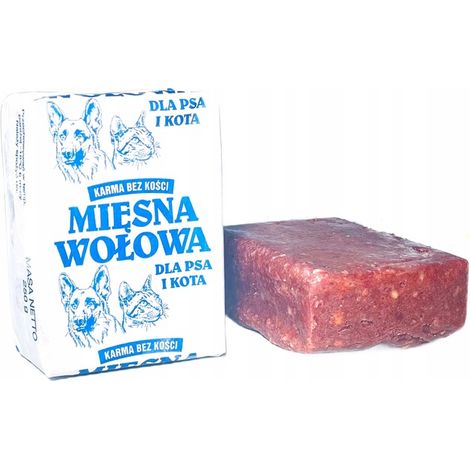 Carne di manzo congelata per cani, senza ossa, BARF, 100% ossa, cibo di manzo, 10 kg