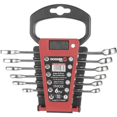 Dogher 20451-016 JUEGO SOPORTE 6 LLAVES COMB. INOX
