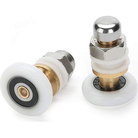 Roulette de Porte de Douche, 27 mm Roulette Porte Coulissante Douche de Remplacement pour Rouleau kit 8 Pièces (1/5)