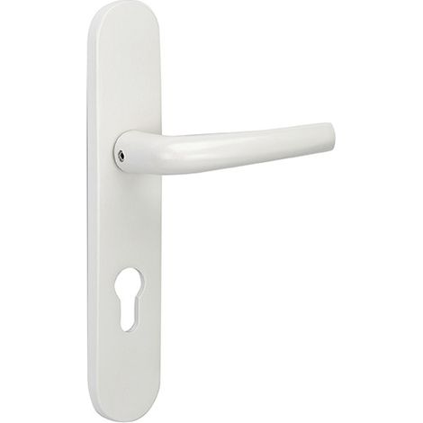 THIRARD - Poignée de porte Garniture extérieure Chantilly, 7 x125 mm, pour serrure Tribando, blanc - THIRARD (1/2)