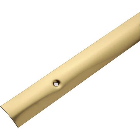 Dinac – Barre de seuil en laiton poli 30 mm x 2700 mm – Fixation par vis – Pour espaces intérieurs – Résistance à l'usure