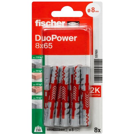 Spine DUOPOWER 8x65, 8 pezzi (1/5)