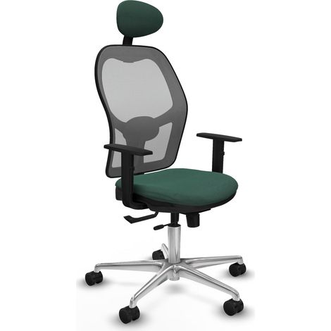 Chaise de bureau piqueras y crespo Jorquera noir mousse injectée (1/2)