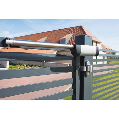 Locinox – Ferme-portail hydraulique pour porte 2000mm et 150kg – Réglage a-coup final – Amortissement breveté – Fixation rapide Quick-Fix