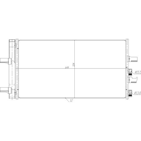 Condenseur, climatisation NRF 350474 BMW 64509271205 64536819644 9271205