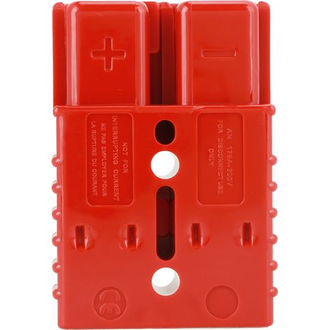 2 rote Schnellverbinder (175 A, 600 V) für Batterien, Windenanschlüsse und 4 Zubehörteile (1/5)