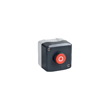 Harmony boite - 1 bouton poussoir rouge affleurant Ø22 - 1F+1O - O - XALD112E