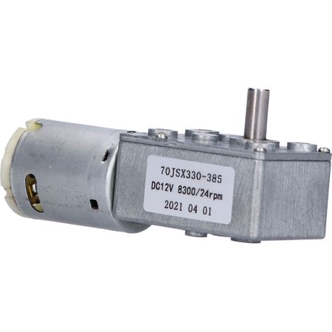 Moteur électrique à engrenage à vis sans fin turbocompressé pour ouvre-fenêtre et porte, mini treuil, 12 V CC, 24 tr/min (1/5)
