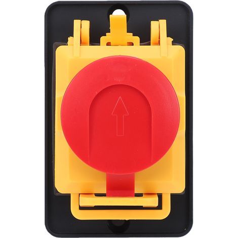 16A 4-Pin Electromagnetic Emergency Stop Button - for Electrical Panels and Machinery (1/5)