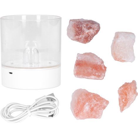 USB night light, innovative table lamp, crystal salt air purifier, bedroom decoration (1/5)