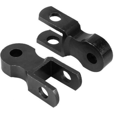 2 pièce Amortisseur de moto, Alliage d'aluminium, 5cm, Noir, Universel