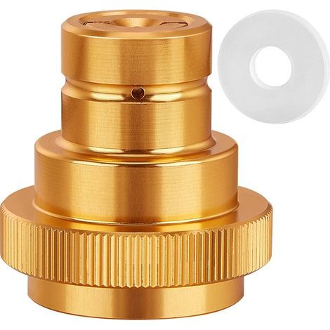 Adaptateur CO2 rapide, tête filetée, Anti-oxydation, eau (1/5)