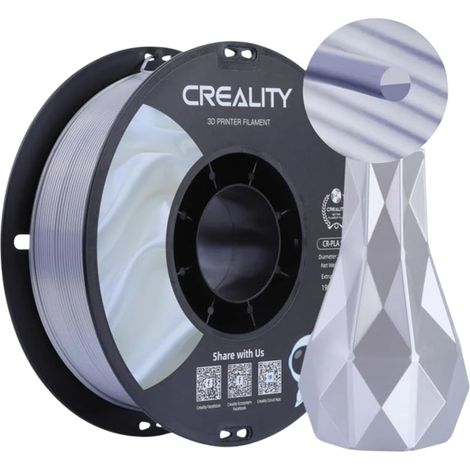 Creality CR-Silk filamento PLA 1,75 mm 1 kg plata
