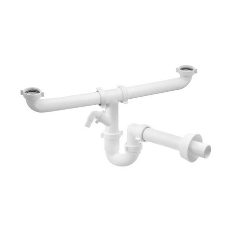 SIFONE PER LAVELLO MAGNUM 2 VIE AUTOPULENTE CON ATTACCO LAVATRICE- 1 1/2- BONOM- pezzi 1