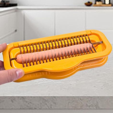 Affettatrice per salsicce, veloce e precisa, ideale per salsicce, banane, hot dog, prosciutto, ideale per casa e cucina (1/5)